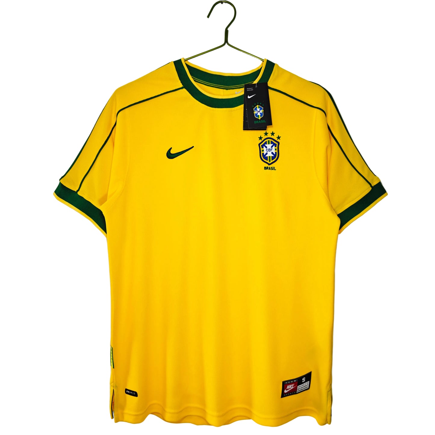 Maillot retro Brésil jaune