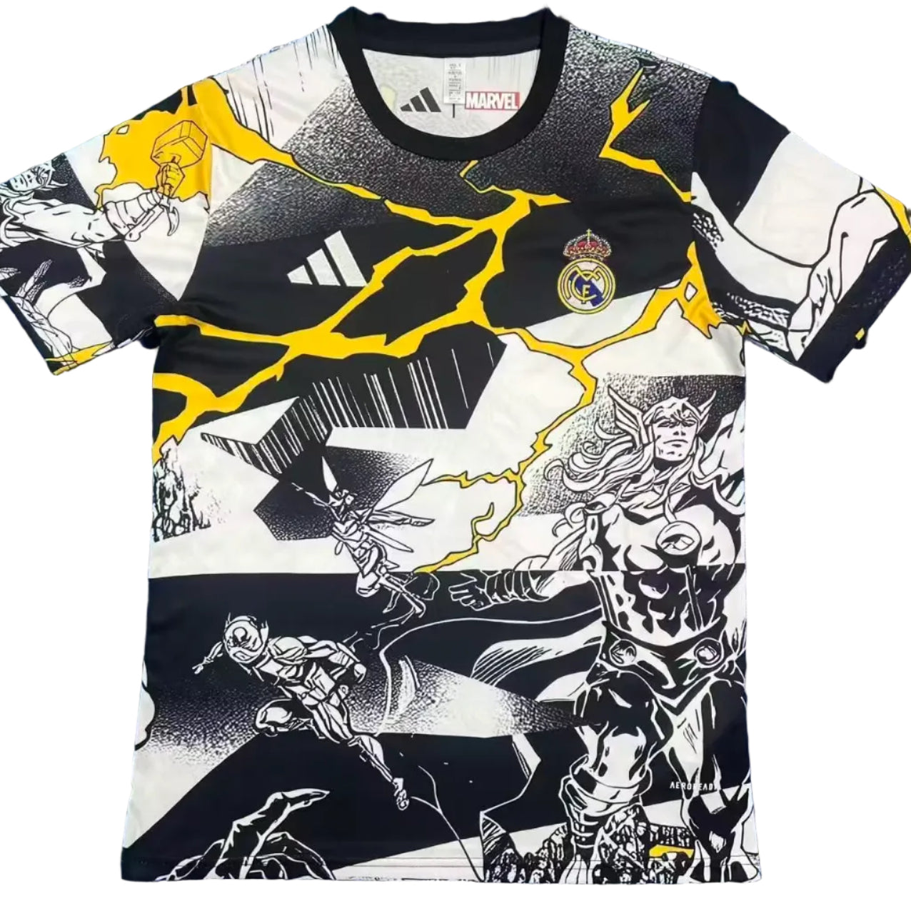 Maillot concept réal Madrid x Marvel