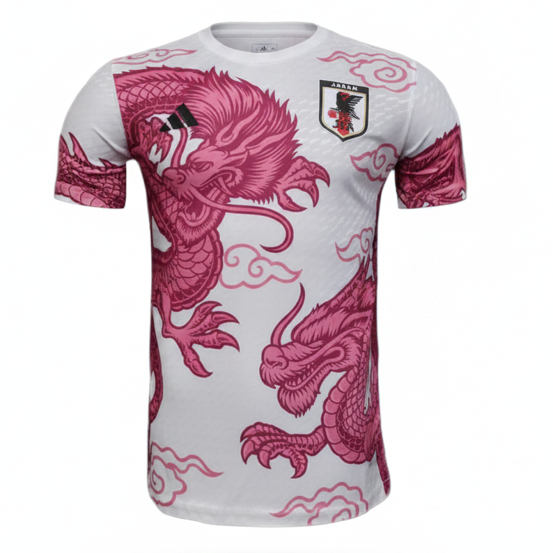 Maillot concept Japon dragon rose et blanc