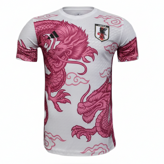 Maillot concept Japon dragon rose et blanc