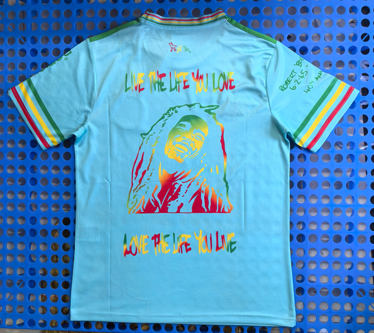 Maillot Ajax X bob Marley bleu